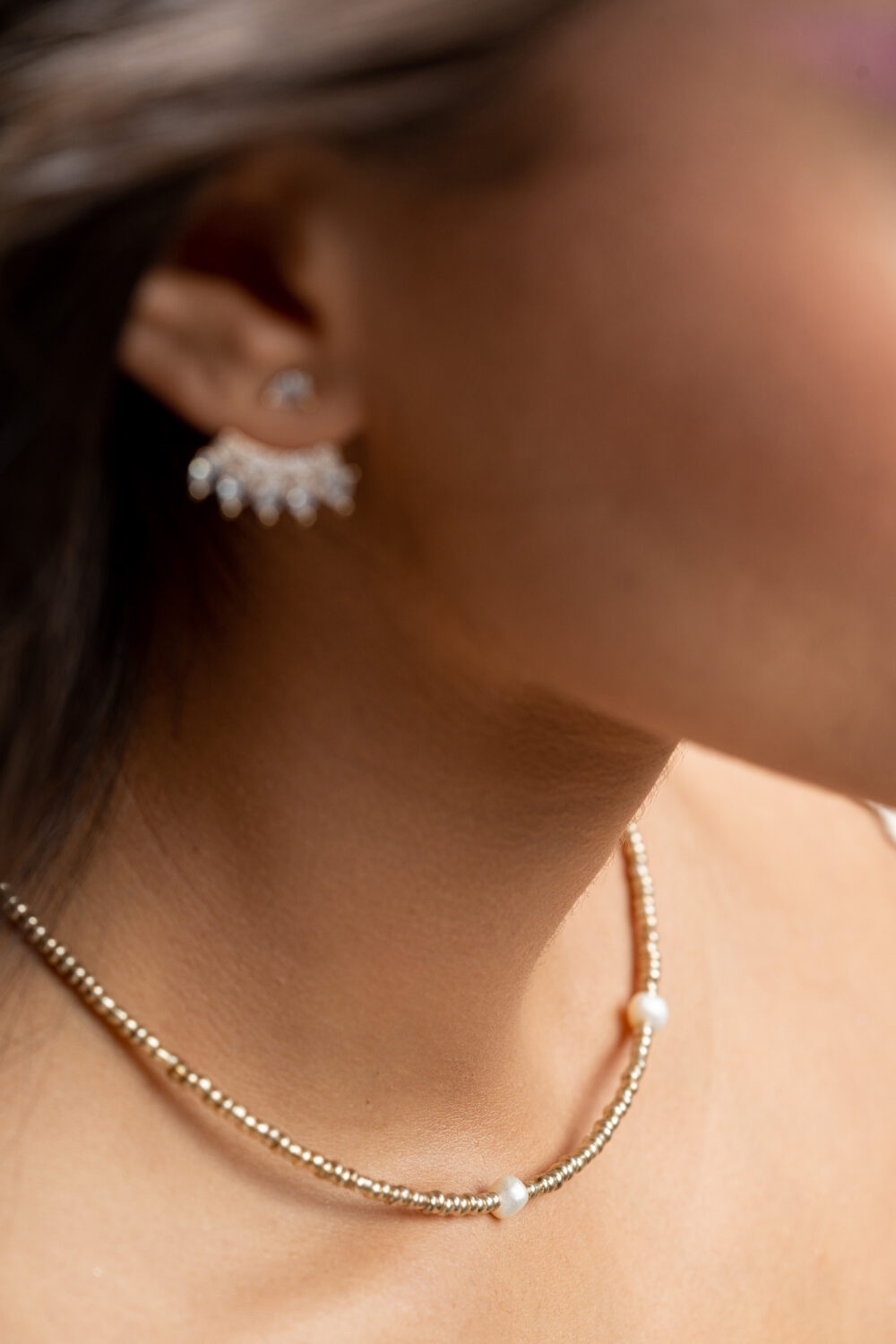 necklace_stainless_steel_gold_white_pearl